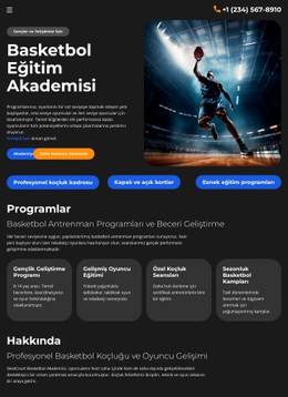 Basketbol Eğitim Okulu Için Ücretsiz CSS
