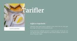 Limonlu Cheesecake - Harika Şablon Oluşturun