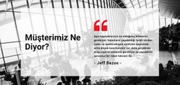Müşteri Diyor - Çok Amaçlı Tek Sayfalık Şablon