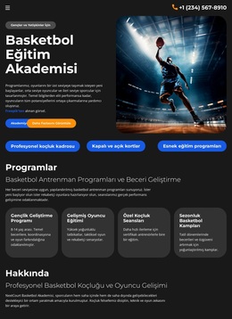 Basketbol Eğitim Okulu Için Premium WordPress Teması