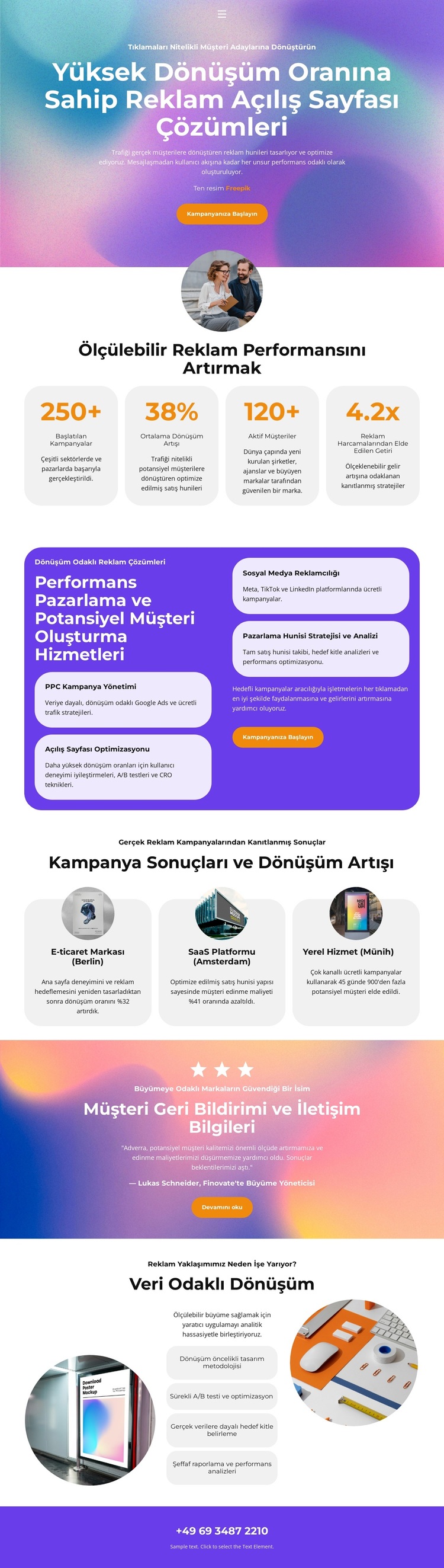 Pazarlama Hunisi Açılış Sayfası WordPress Teması