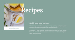 Lemon Cheesecake - Professional Website Design