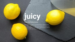 Juicy Recipes Single Page Template