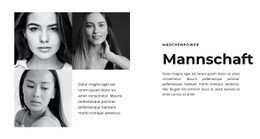 Entwicklungsteam Zielseitenvorlage