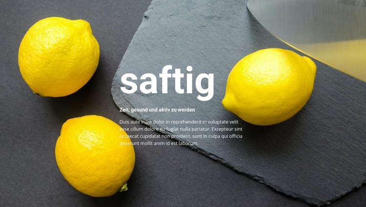 Saftige Rezepte HTML5-Vorlage