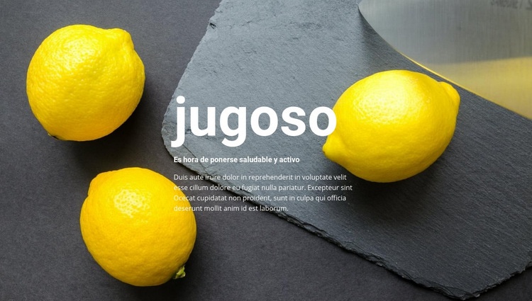 Recetas jugosas Diseño de páginas web