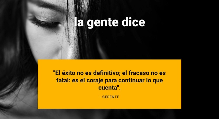 El cliente dice Maqueta de sitio web