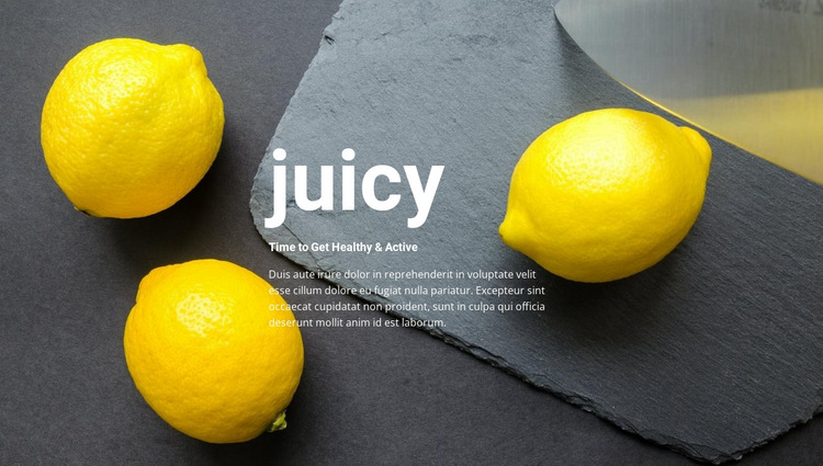 Juicy recipes HTML5 Template