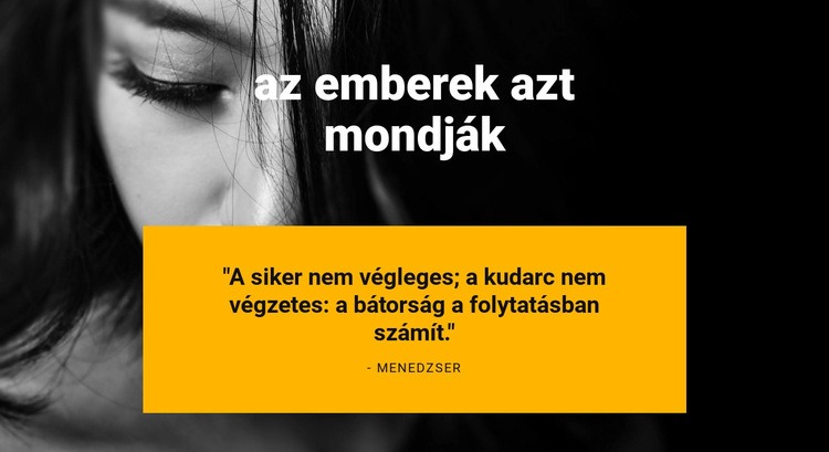 Az ügyfél mondja HTML Sablon