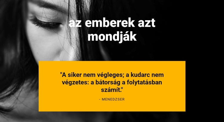 Az ügyfél mondja Sablon