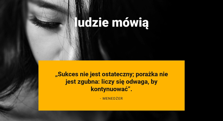 Klient mówi Motyw WordPress