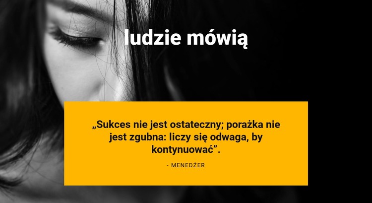 Klient mówi Szablon CSS