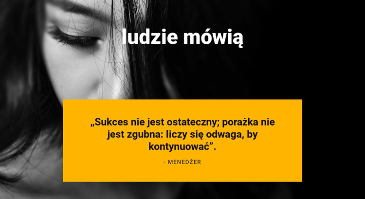 Klient mówi Szablon HTML