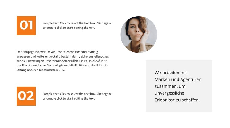 Zwei Fakten über uns CSS-Vorlage