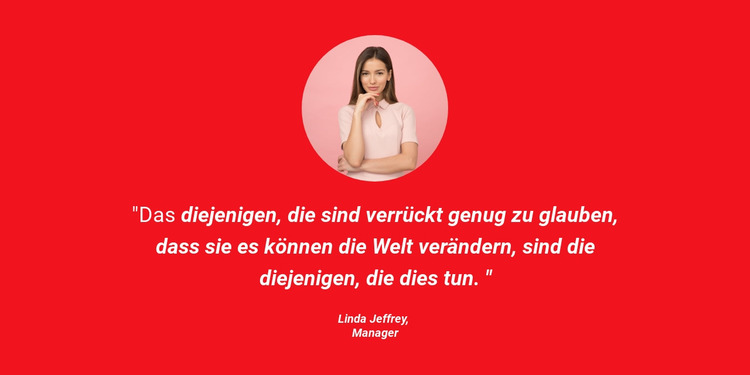 Foto und Testimonials Joomla Vorlage