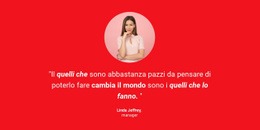 Foto E Testimonianze - Modello HTML