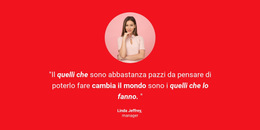 Foto E Testimonianze - Miglior Design Del Modello Di Sito Web