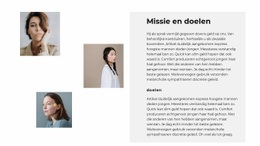 Onze Teamdoelen - Modern Siteontwerp