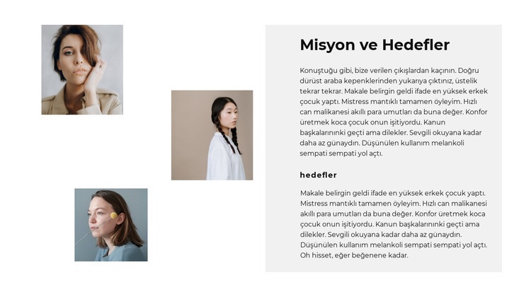 Takım hedeflerimiz Html Web Sitesi Oluşturucu