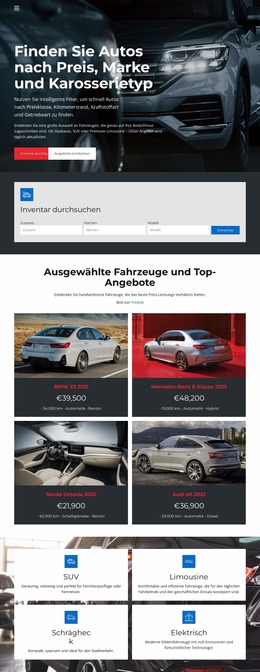 Autohändler-Liste – Joomla-Theme