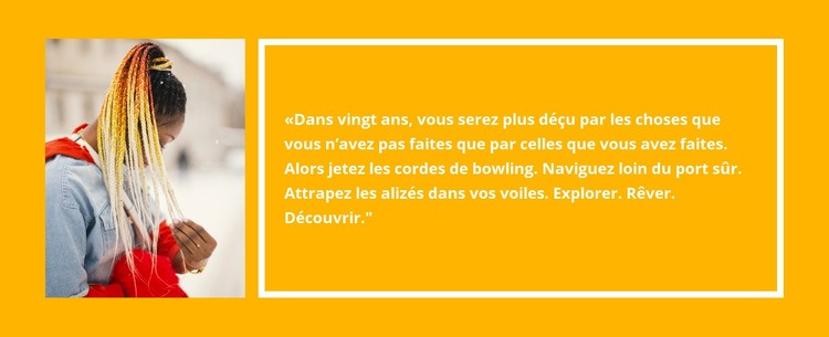 Commentaires sur la nouvelle collection Page de destination