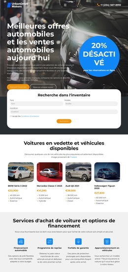 Inventaire Des Concessionnaires Automobiles – Thème WordPress Et WooCommerce