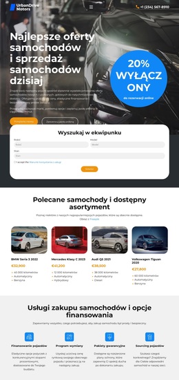 Zapasy W Salonie Samochodowym - Ostateczny Motyw WordPress