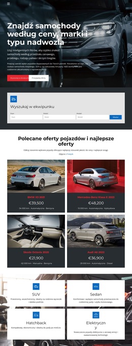 Listy Dealerów Samochodowych - Piękny Szablon Kolekcji Kolorów