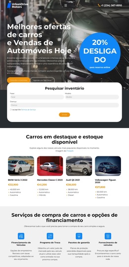 Inventário De Concessionárias De Veículos - Tema WordPress E WooCommerce