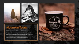 Design De Site Pronto Para Uso Para Caminhadas Na Noruega