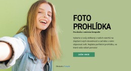 Cestujte S Profesionálním Fotografem Šablona Vstupní Stránky