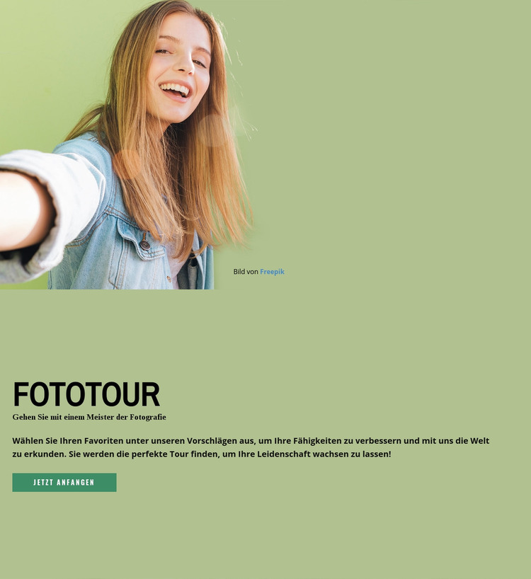 Reisen Sie mit einem professionellen Fotografen HTML-Vorlage