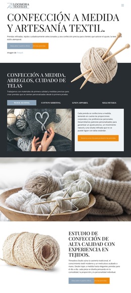 Artesanía Textil A Medida - Tema Exclusivo De WordPress