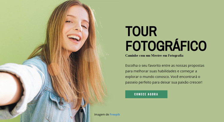 Viaje com um fotógrafo profissional Modelo HTML