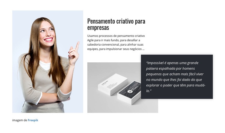 Crie itens promocionais exclusivos Landing Page