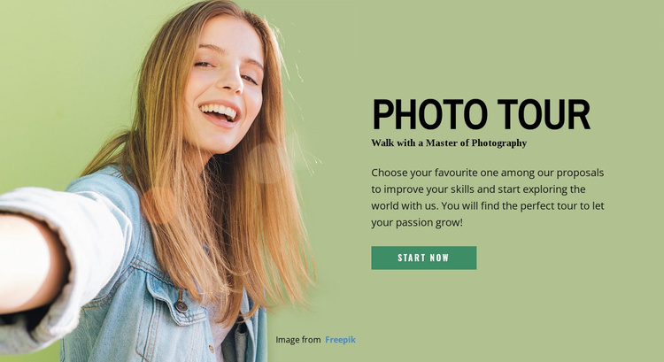 Travel with a professional photographer eCommerce Template