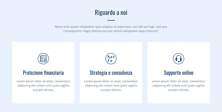 Siamo una società di consulenza globale Modello di sito Web