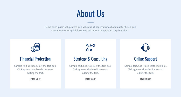We're a global consultancy One Page Template