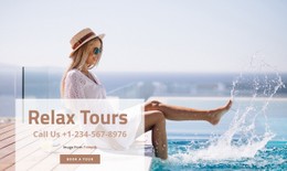 CSS Layout For Relax Tours