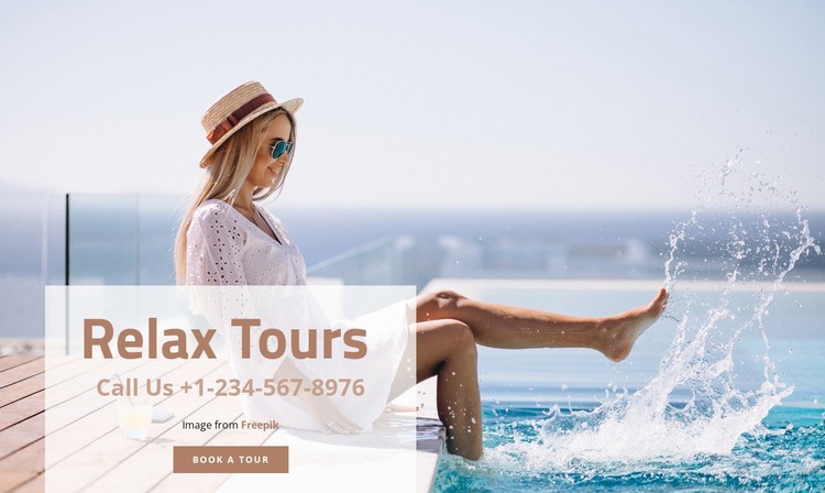 Relax tours CSS Template
