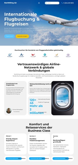 Moderne Flugbuchung – Kreatives