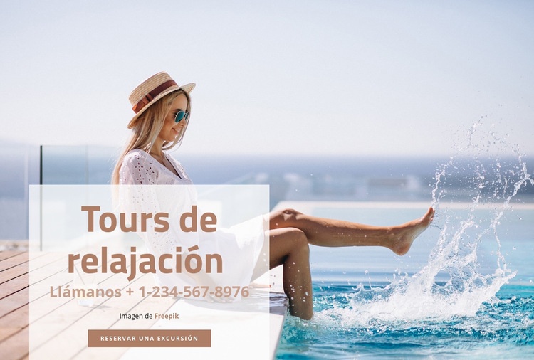 Tours de relajación Página de destino