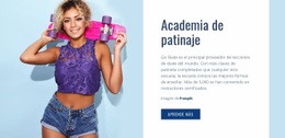 Club Deportivo Y Academia De Skate - Tema De Una Página