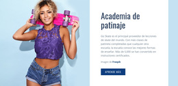 Club Deportivo Y Academia De Skate - Plantilla De Página Web