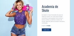 Clube De Esportes E Academia De Skate - Modelo HTML5