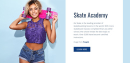 Sport Club And Skate Academy Business Wordpress
