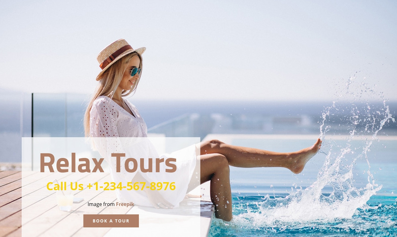 Relax tours Squarespace Template Alternative