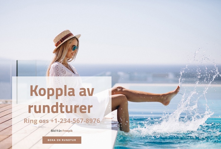 Koppla av turer WordPress -tema