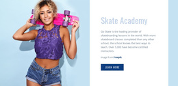 Sport Club And Skate Academy - Website Design