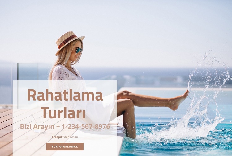 Rahatlama turları Html Web Sitesi Oluşturucu